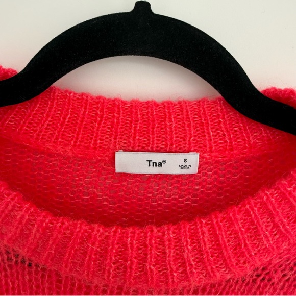 TNA | Open Knit Cropped Sweater Size Small - Picture 2 of 8